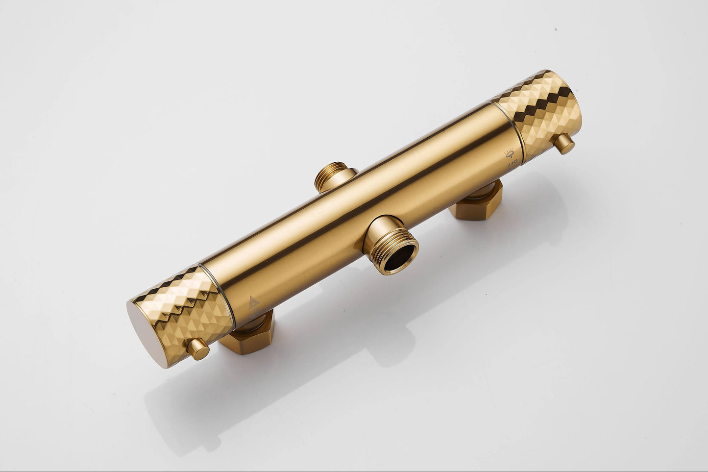 Diamanté Brushed Gold Thermostatic Shower Set