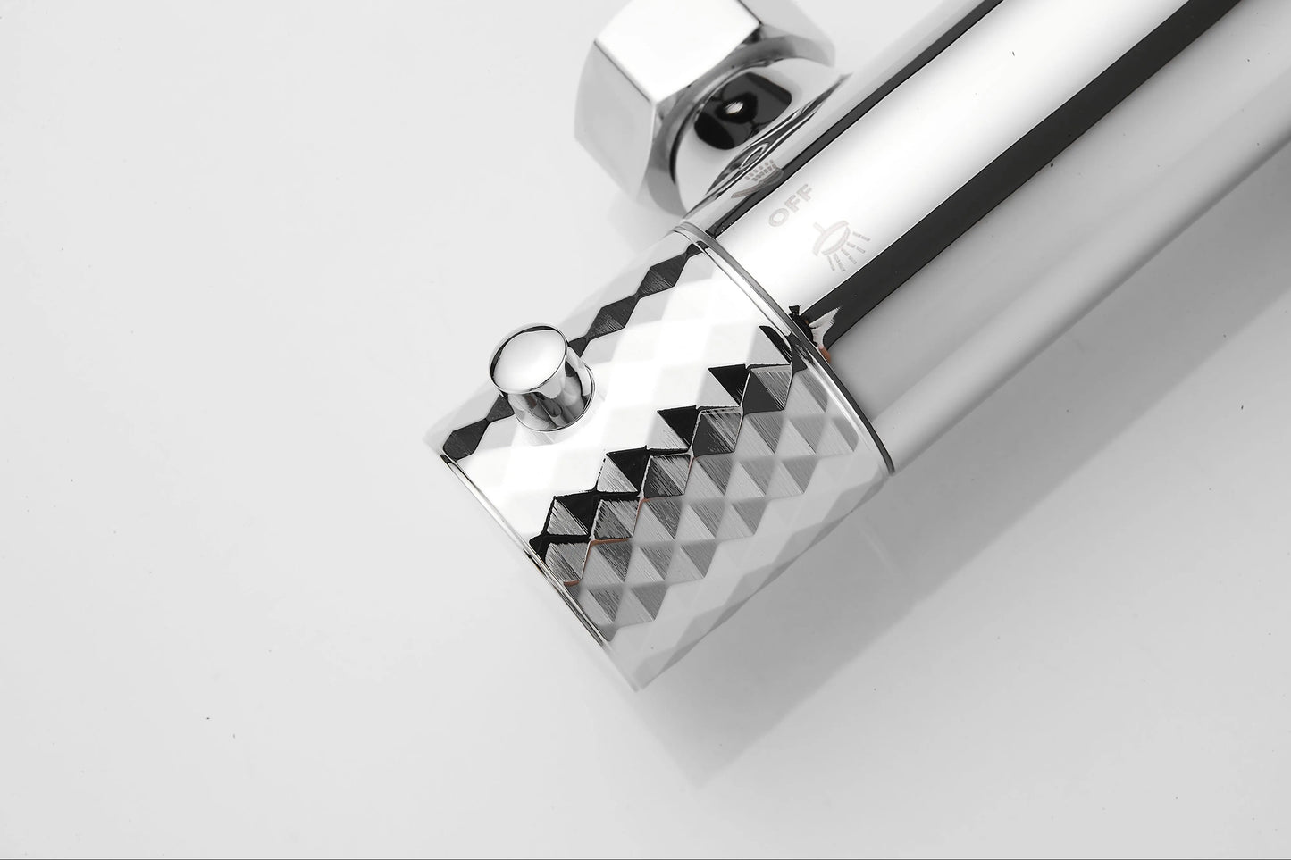 Diamanté Polished Chrome Thermostatic Shower Set