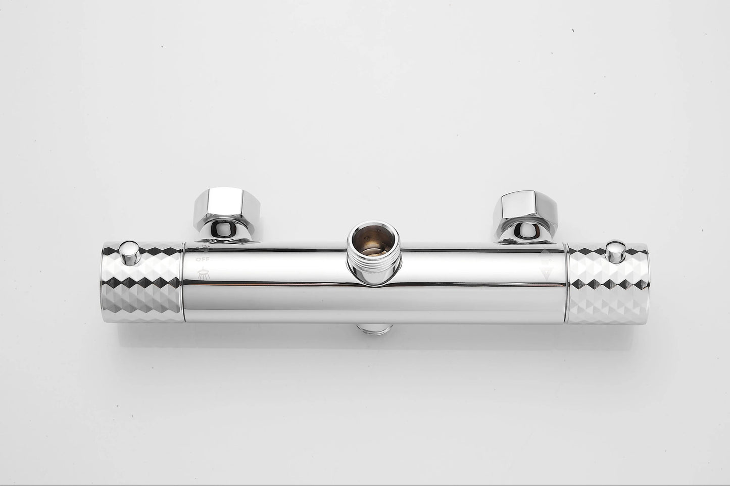 Diamanté Polished Chrome Thermostatic Shower Set