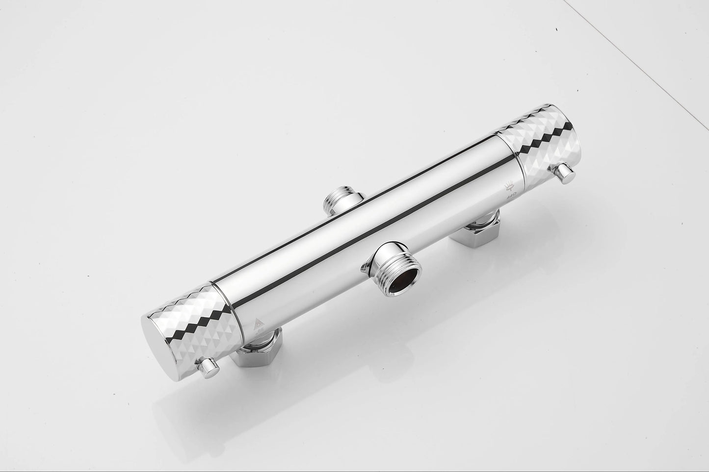 Diamanté Polished Chrome Thermostatic Shower Set