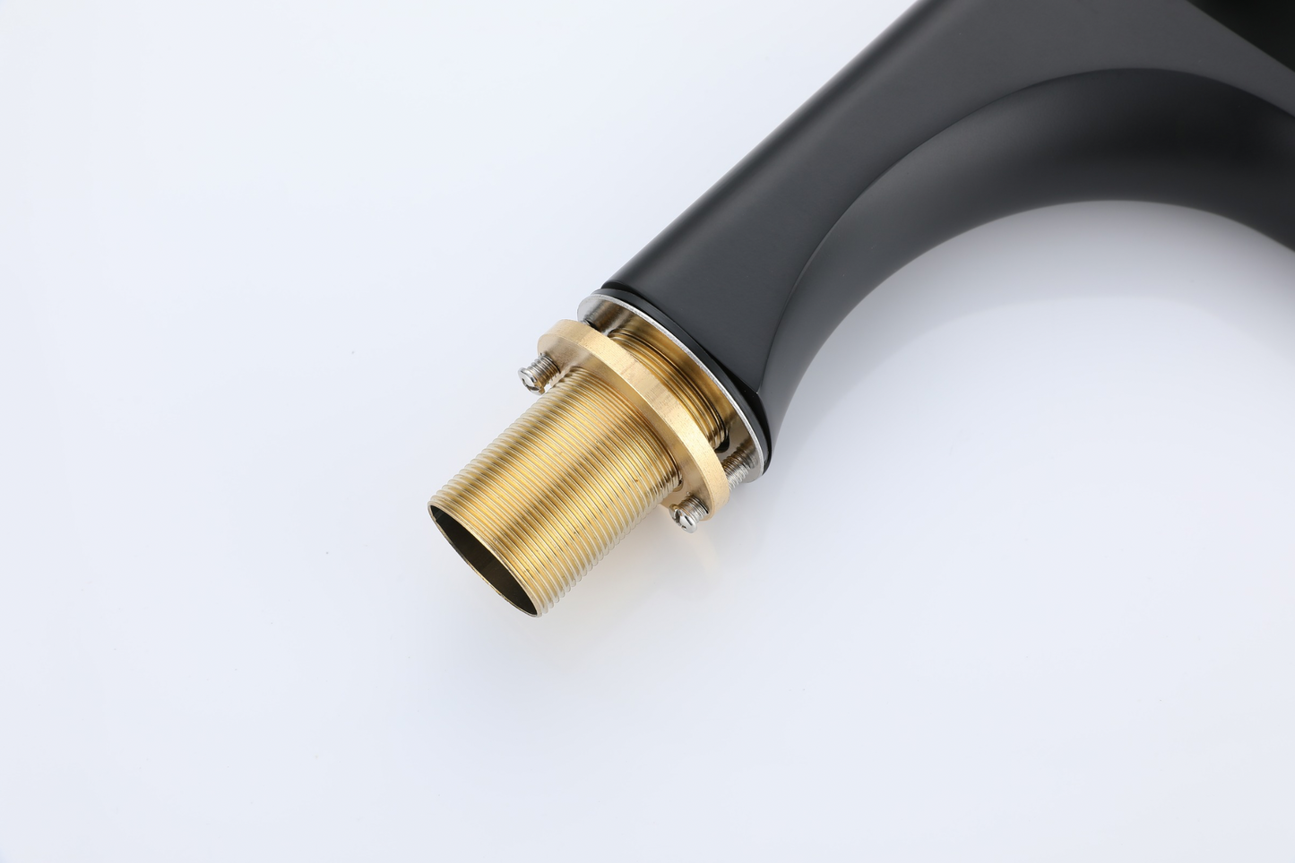 Matte black designer basin mixer tap with minimalist finish – Riva Living UK