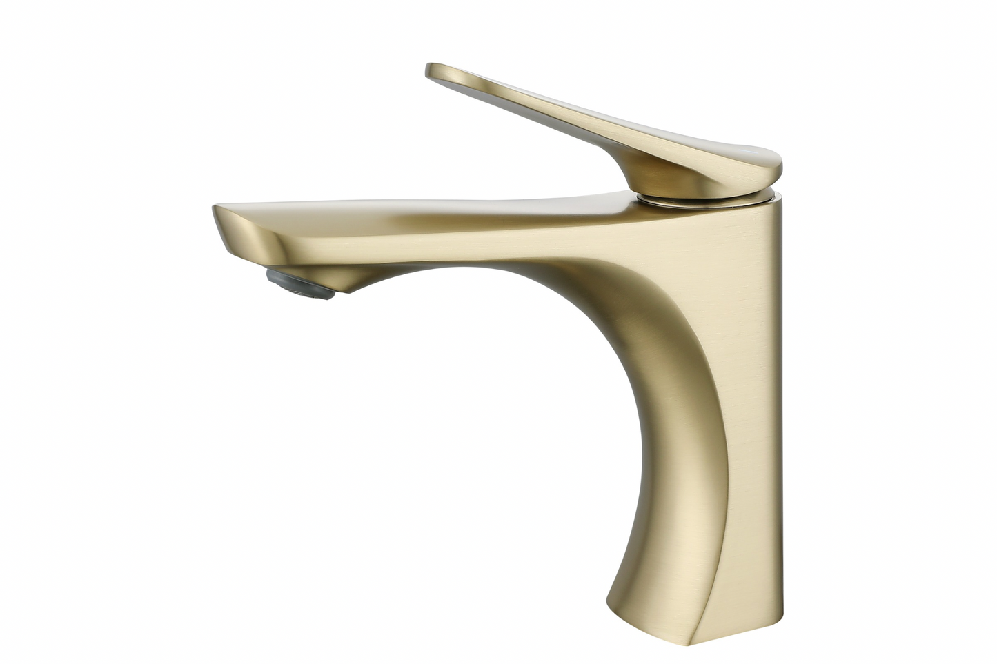 Mistral Brass Basin Mixer Tap – brushed gold luxury bathroom tap by Riva Living