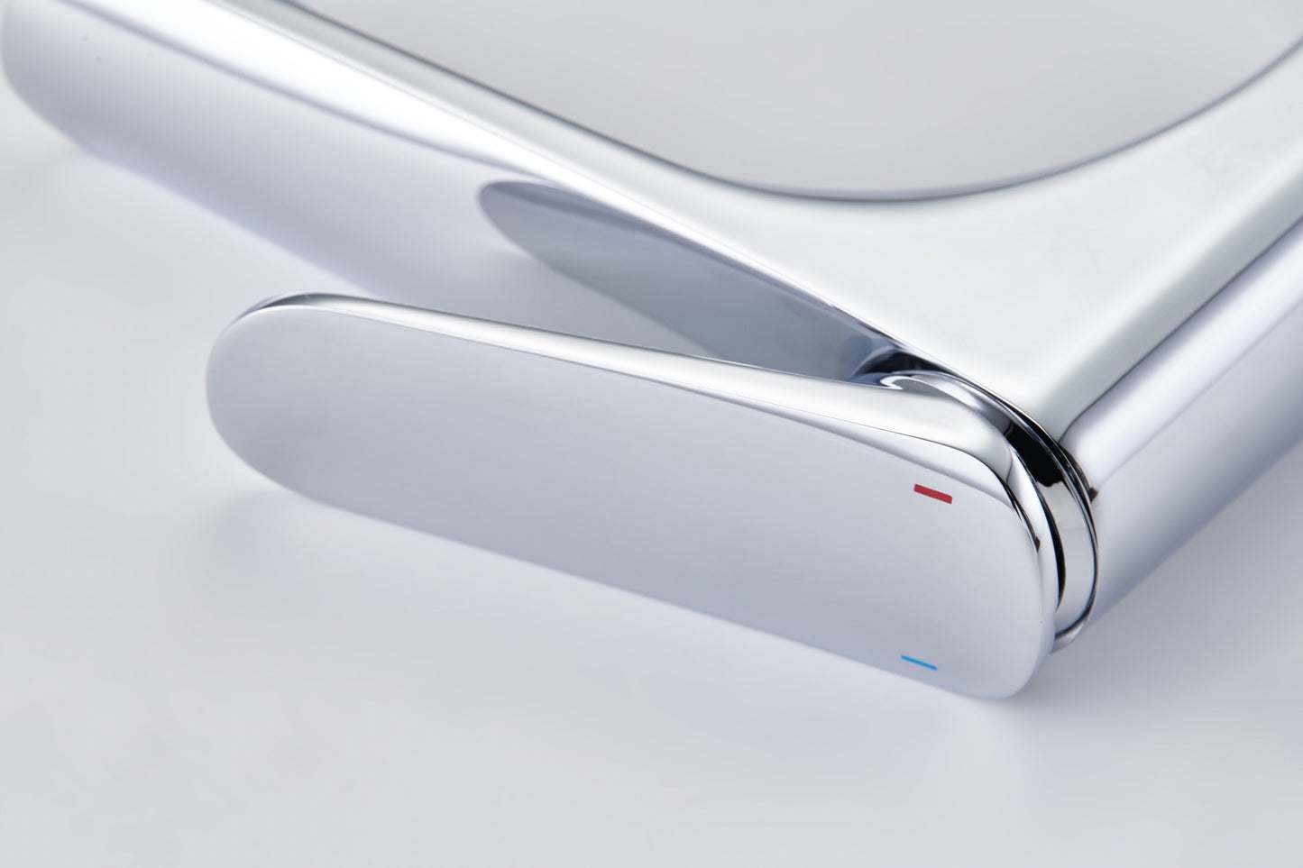 Polished chrome basin mixer tap with sleek minimalist design – Riva Living