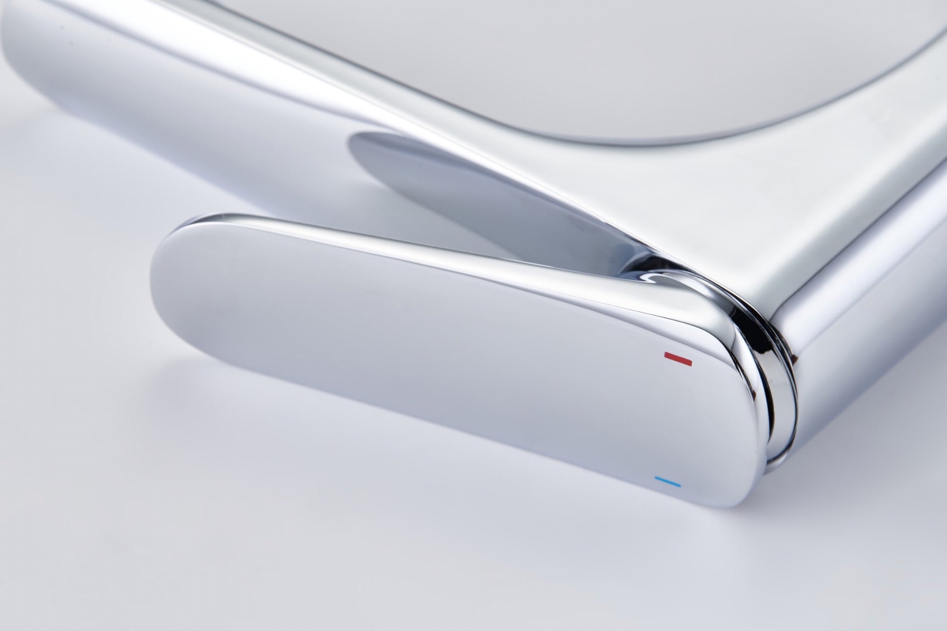 Polished chrome basin mixer tap with sleek minimalist design – Riva Living